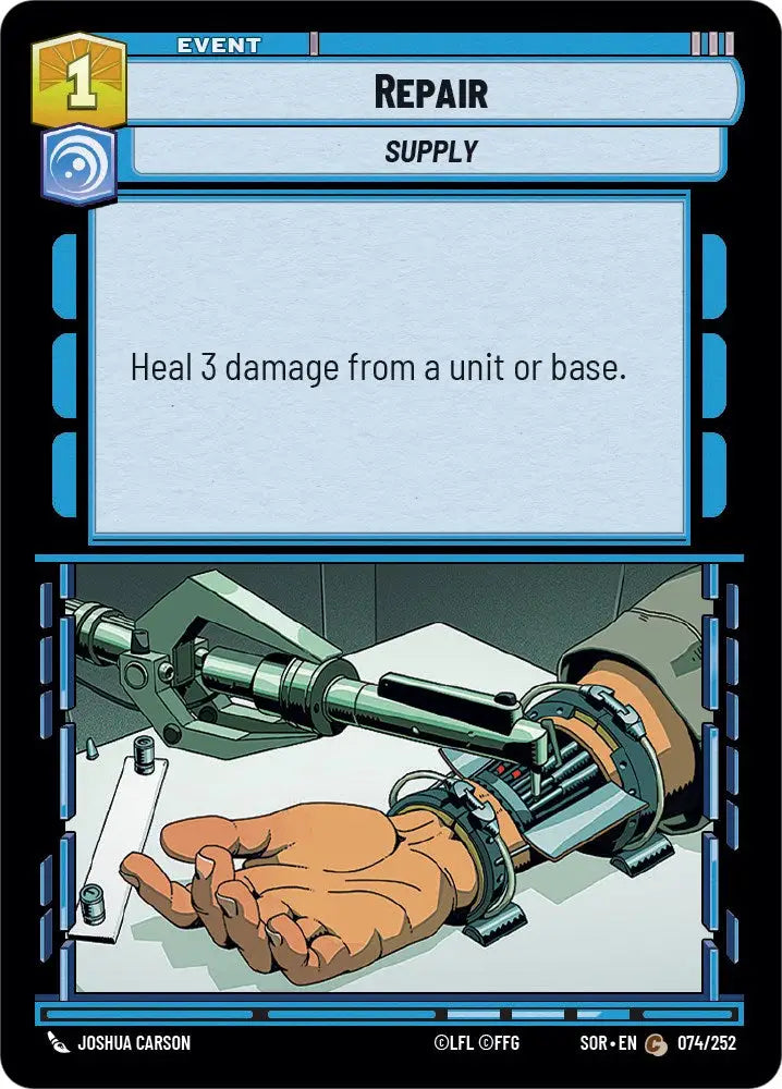 Repair (074/252) [Spark of Rebellion] - Star Wars: Unlimited Single
