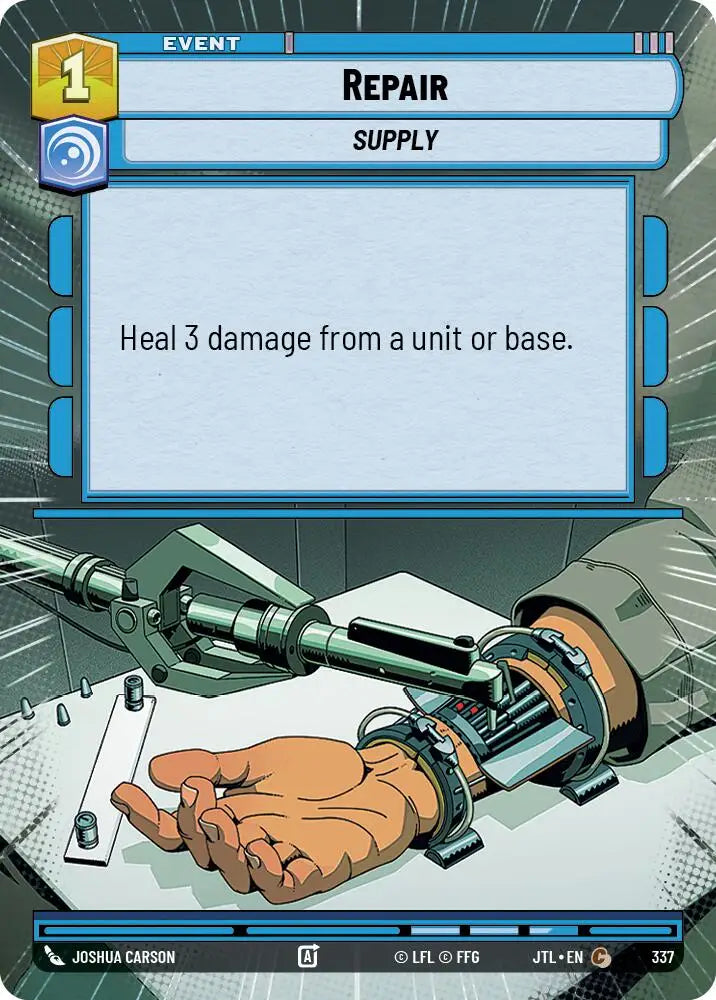 Repair (Hyperspace) (337) [Jump to Lightspeed] - Star Wars: Unlimited Single