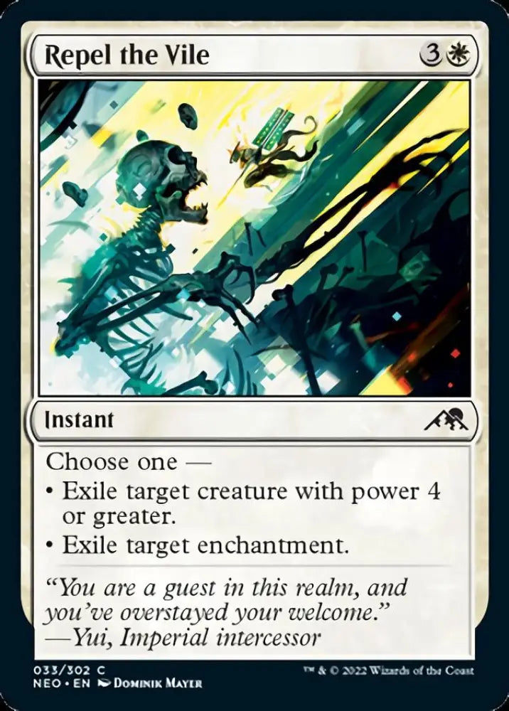 Repel the Vile [Kamigawa: Neon Dynasty] - MTG Single