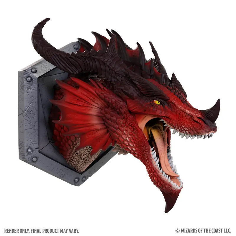 Replicas Of The Realms Red Dragon 12’’ Trophy Plaque (Preorder) - D&D