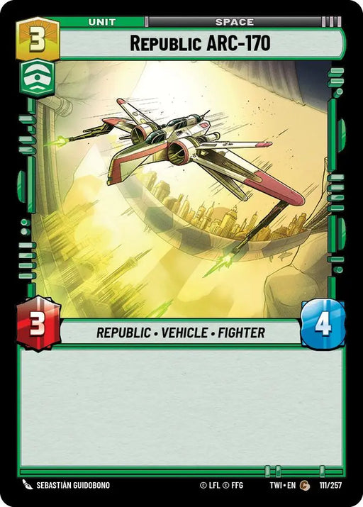 Republic ARC-170 (111/257) [Twilight of the Republic] - Star Wars: Unlimited Single