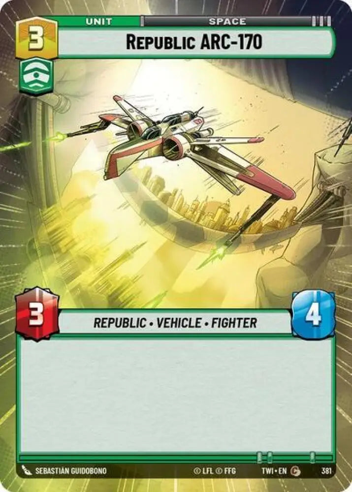 Republic ARC-170 (Hyperspace) (381) [Twilight of the Republic] - Star Wars: Unlimited Single