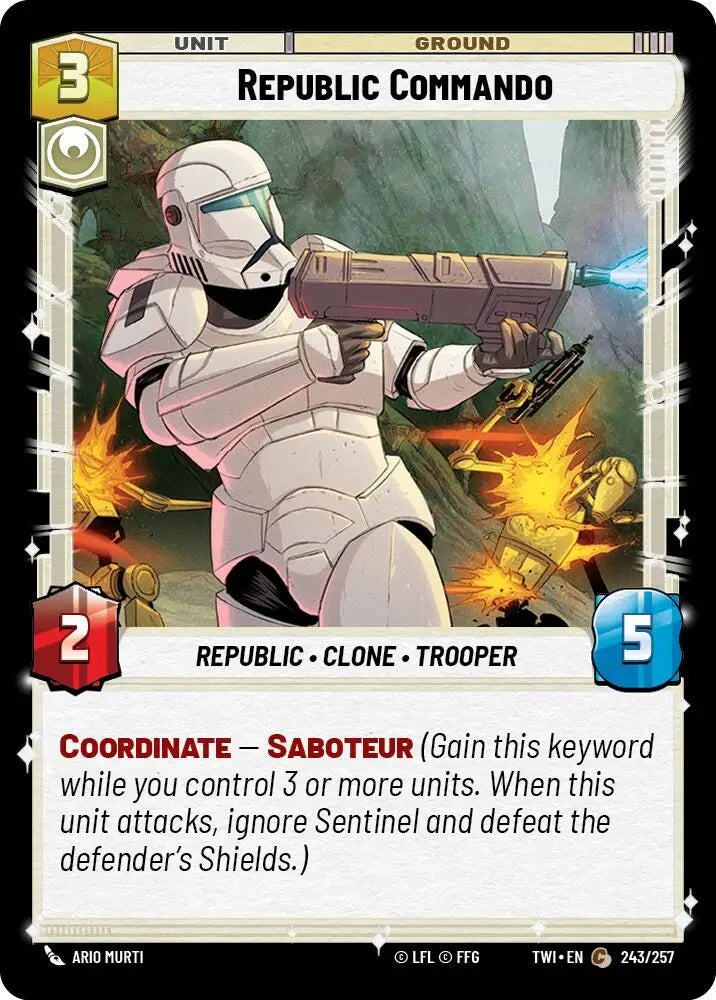 Republic Commando (243/257) [Twilight of the Republic] - Star Wars: Unlimited Single
