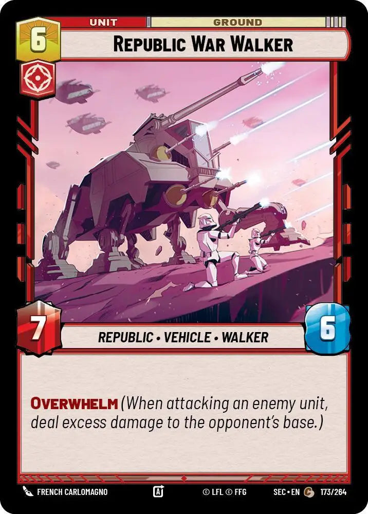 Republic War Walker (173/264) [Secrets of Power]