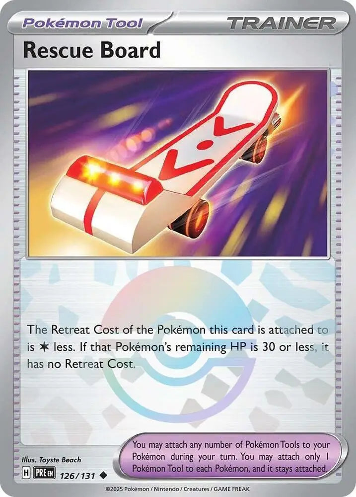 Rescue Board (126/131) (Poke Ball Pattern) [Scarlet & Violet: Prismatic Evolutions] - Pokemon Single
