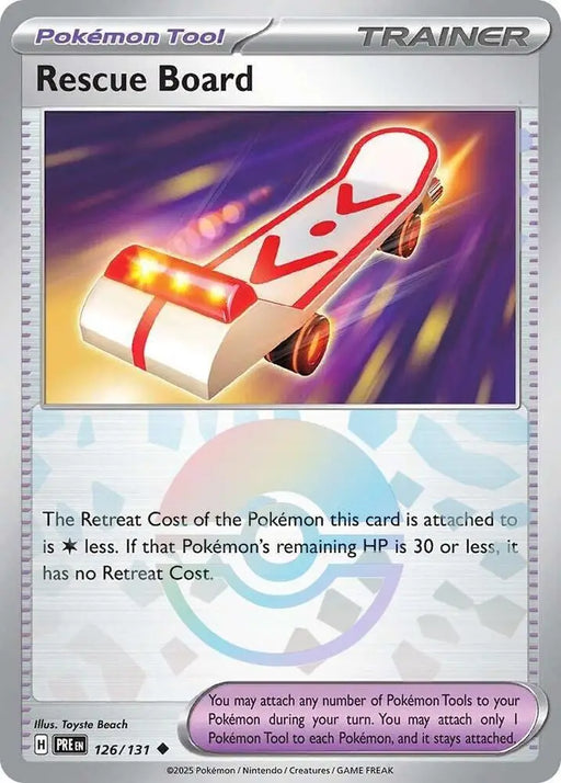 Rescue Board (126/131) (Poke Ball Pattern) [Scarlet & Violet: Prismatic Evolutions] - Pokemon Single