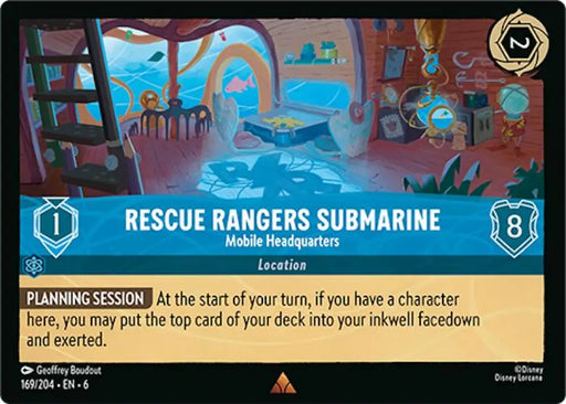 Rescue Rangers Submarine - Mobile Headquarters (169/204) [Azurite Sea] - Lorcana Single