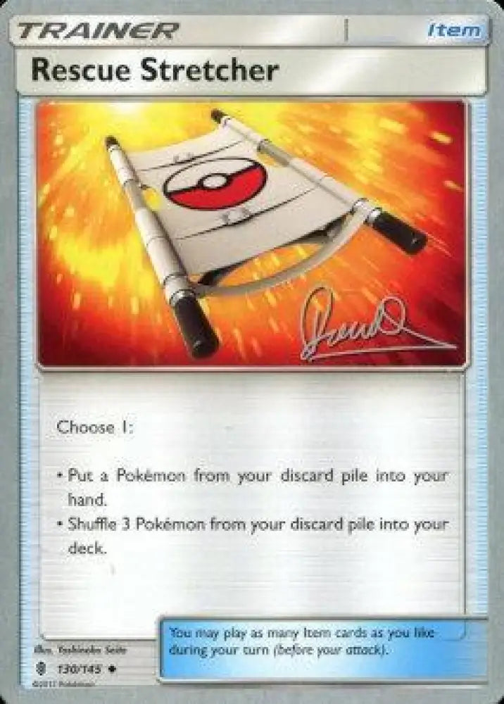 Rescue Stretcher (130/145) (Infinite Force - Diego Cassiraga) [World Championships 2017] - Pokemon Single