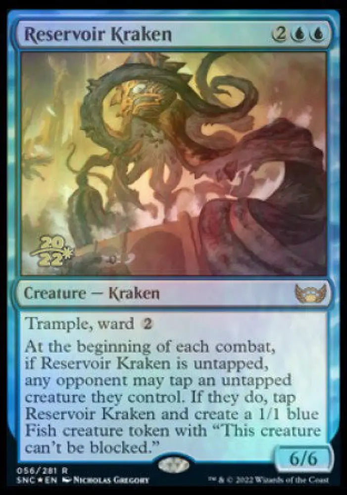 Reservoir Kraken [Streets of New Capenna Prerelease Promos] - MTG Single