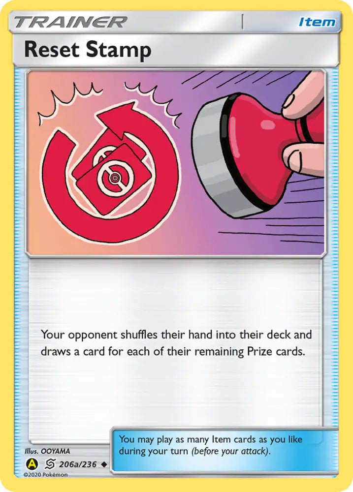 Reset Stamp (206a/236) [Alternate Art Promos] - Pokemon Single