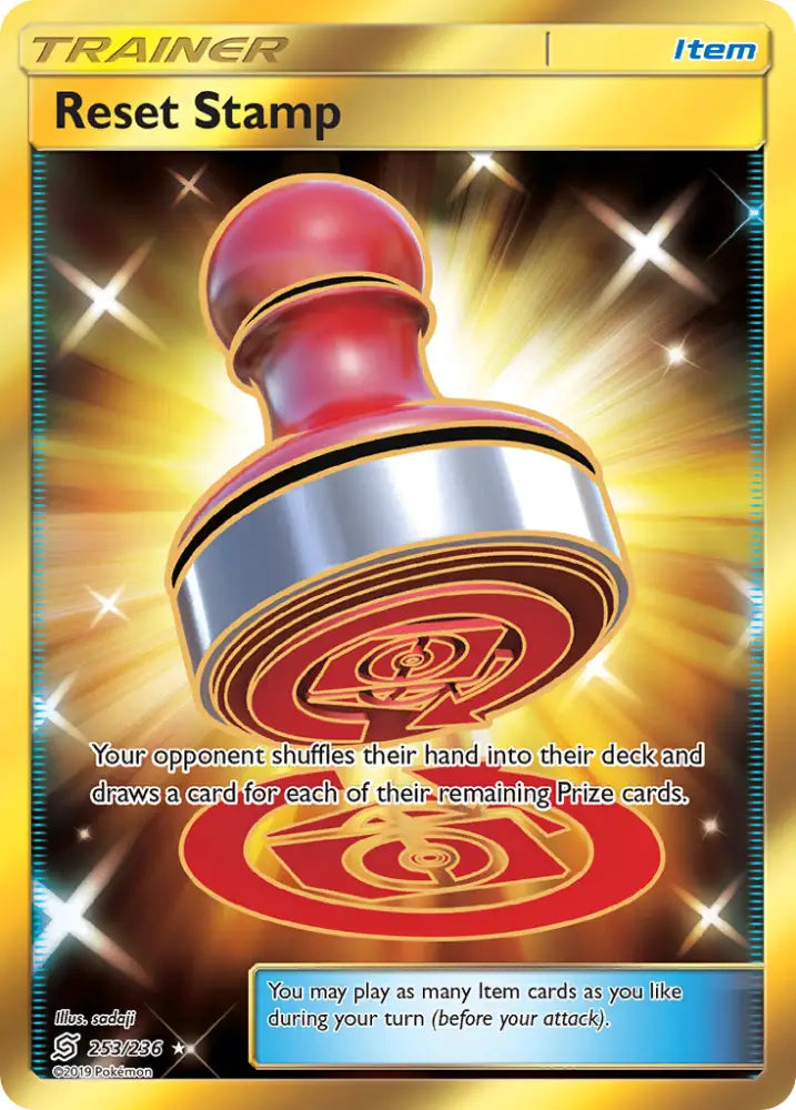 Reset Stamp (253/236) [Sun & Moon: Unified Minds] - Pokemon Single