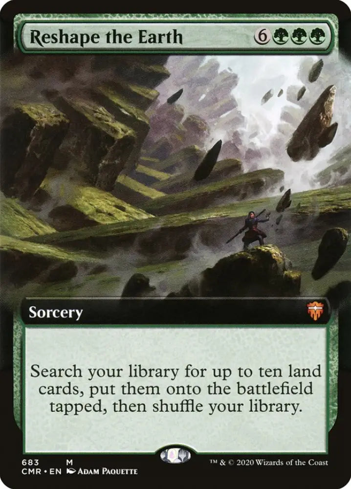Reshape the Earth (Extended Art) [Commander Legends] - MTG Single