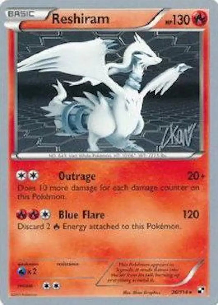 Reshiram (26/114) (Reshiphlosion - Christopher Kan) [World Championships 2011] - Pokemon Single