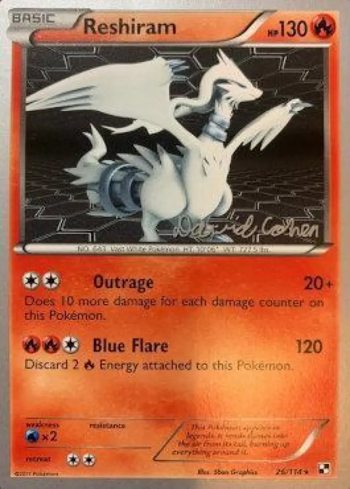 Reshiram (26/114) (Twinboar - David Cohen) [World Championships 2011] - Pokemon Single