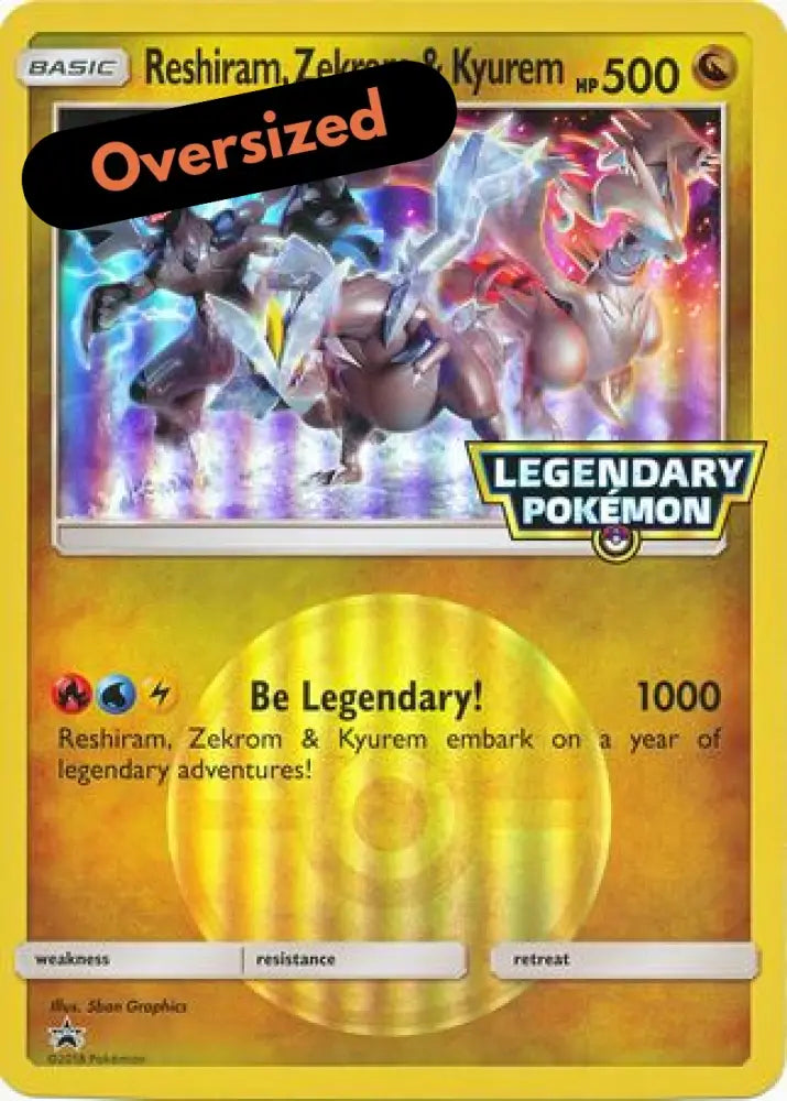 Reshiram Zekrom & Kyurem (Jumbo Card) [Miscellaneous Cards] - Pokemon Single