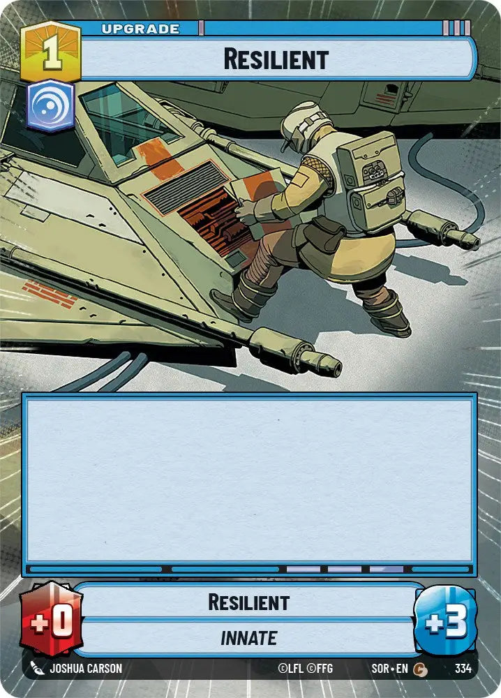 Resilient (Hyperspace) (334) [Spark of Rebellion] - Star Wars: Unlimited Single