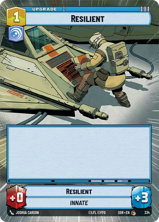 Resilient (Hyperspace) (334) [Spark of Rebellion] - Star Wars: Unlimited Single