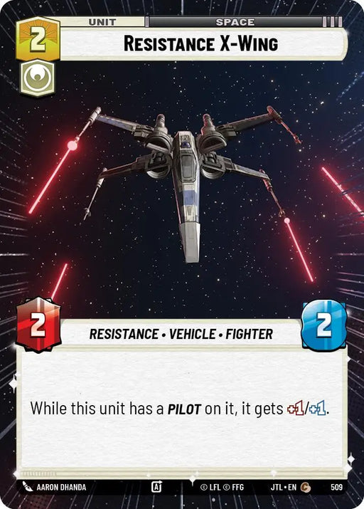Resistance X-Wing (Hyperspace) (509) [Jump to Lightspeed] - Star Wars: Unlimited Single