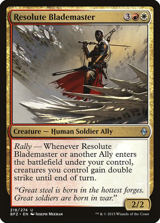Resolute Blademaster [Battle for Zendikar] - MTG Single