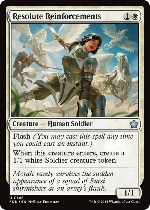 Resolute Reinforcements [Foundations] - MTG Single