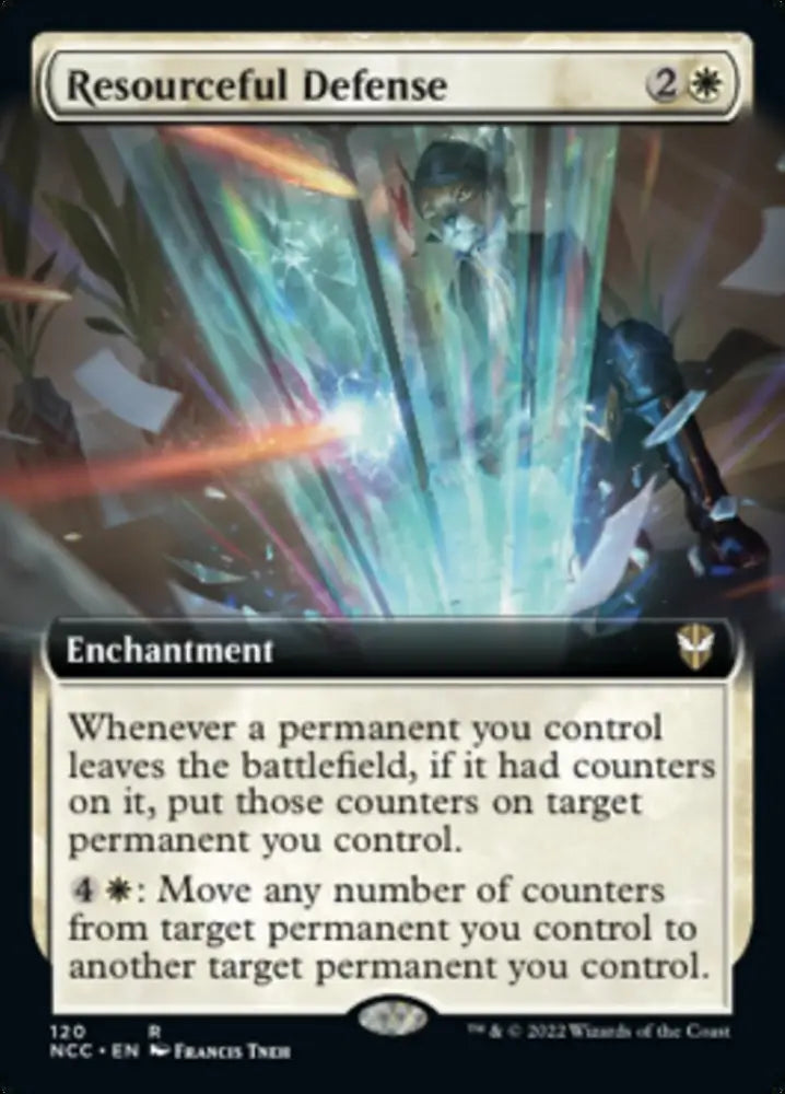 Resourceful Defense (Extended Art) [Streets of New Capenna Commander] - MTG Single