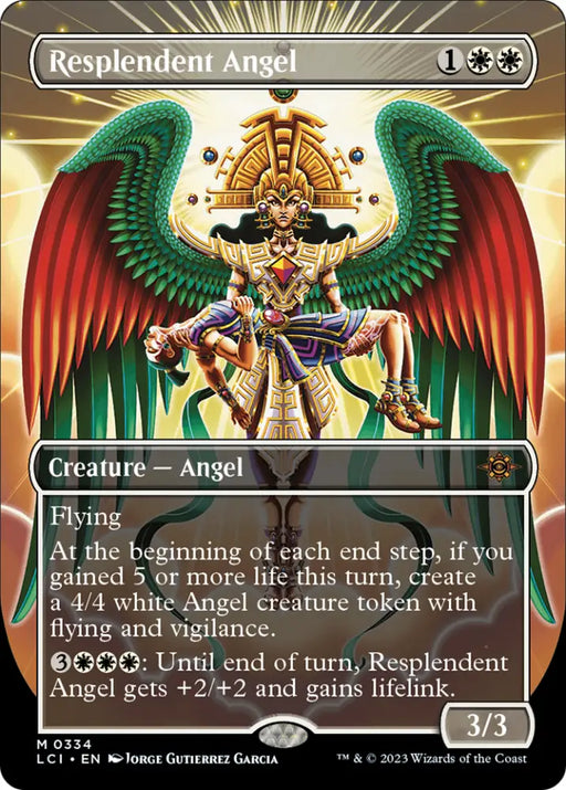Resplendent Angel (Borderless) [The Lost Caverns of Ixalan] - MTG Single