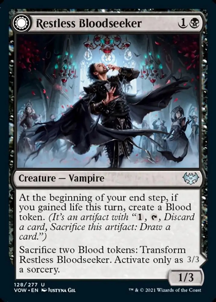 Restless Bloodseeker // Bloodsoaked Reveler [Innistrad: Crimson Vow] - MTG Single