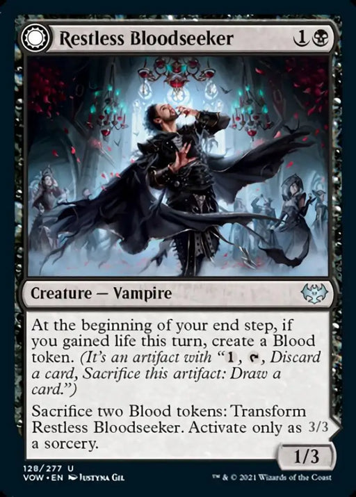 Restless Bloodseeker // Bloodsoaked Reveler [Innistrad: Crimson Vow] - MTG Single