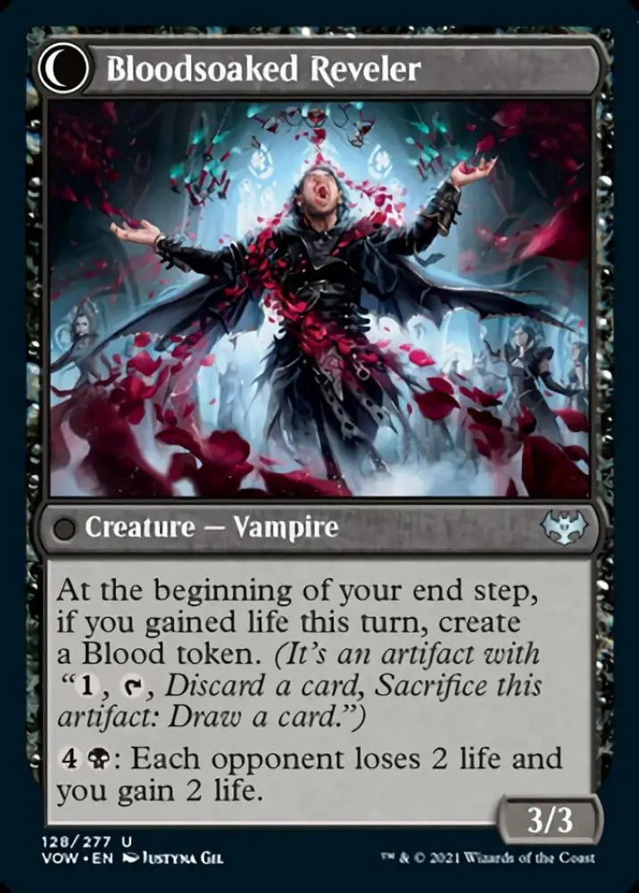 Restless Bloodseeker // Bloodsoaked Reveler [Innistrad: Crimson Vow] - MTG Single