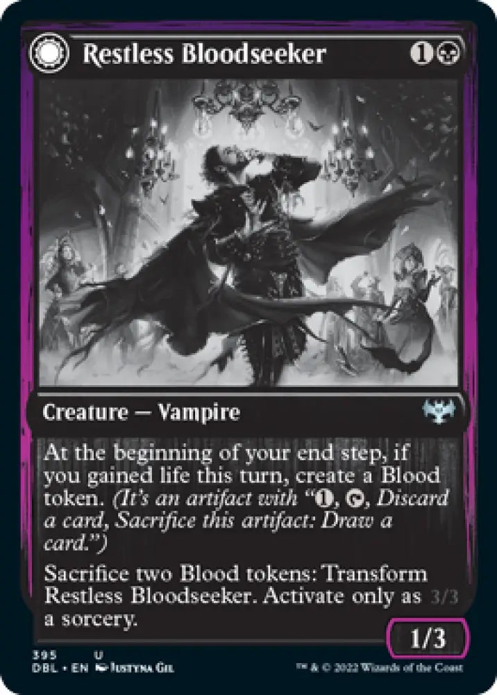 Restless Bloodseeker // Bloodsoaked Reveler [Innistrad: Double Feature] - MTG Single