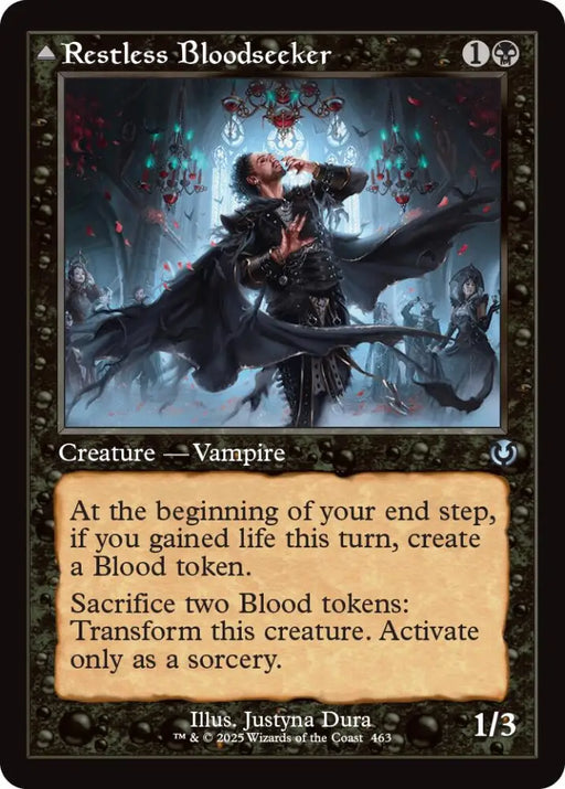 Restless Bloodseeker // Bloodsoaked Reveler (Retro Frame) [Innistrad Remastered] - MTG Single