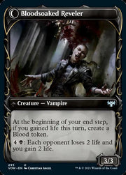 Restless Bloodseeker // Bloodsoaked Reveler (Showcase Fang Frame) [Innistrad: Crimson Vow] - MTG Single