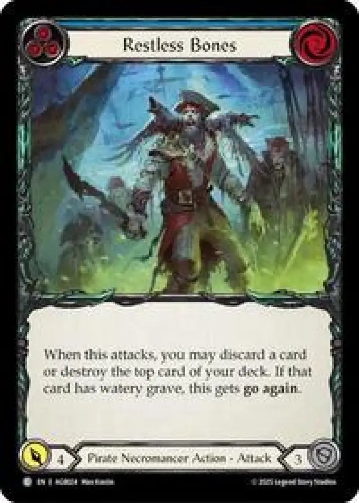 Restless Bones (Blue) (AGB024) [Armory Deck Gravy Bones]