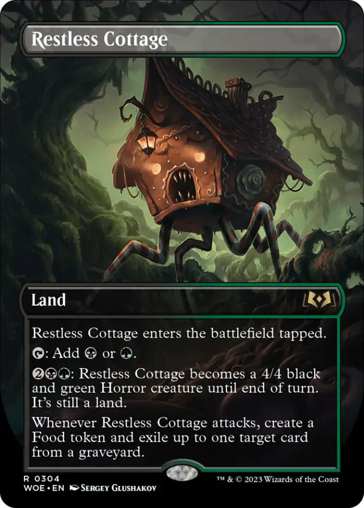 Restless Cottage (Borderless Alternate Art) [Wilds of Eldraine] - MTG Single