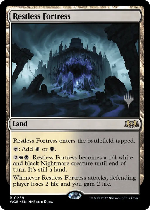Restless Fortress (Promo Pack) [Wilds of Eldraine Promos] - MTG Single