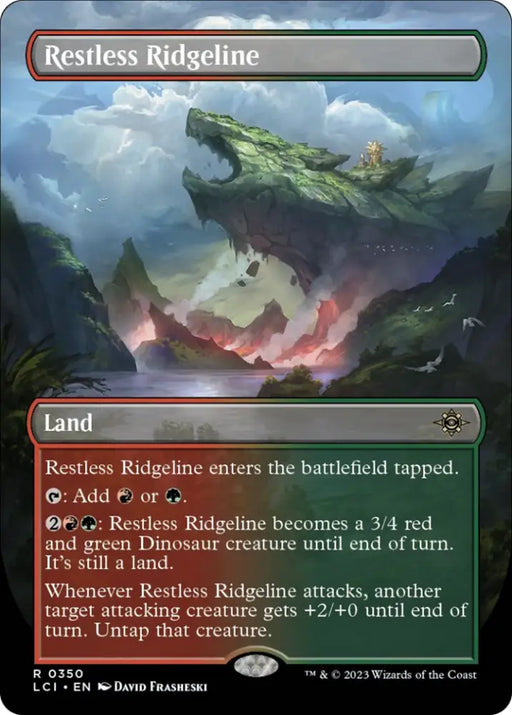 Restless Ridgeline (Borderless) [The Lost Caverns of Ixalan] - MTG Single