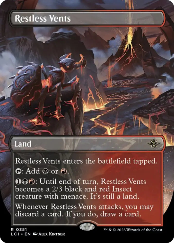 Restless Vents (Borderless) [The Lost Caverns of Ixalan] - MTG Single