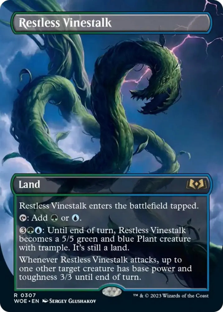 Restless Vinestalk (Borderless) [Wilds of Eldraine] - MTG Single