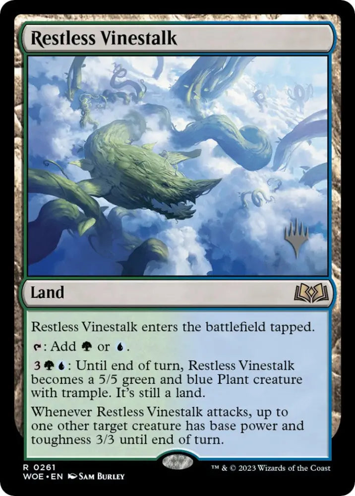 Restless Vinestalk (Promo Pack) [Wilds of Eldraine Promos] - MTG Single