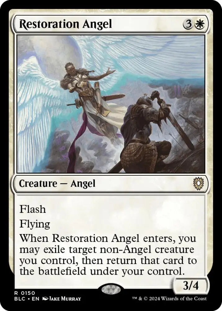 Restoration Angel [Bloomburrow Commander] - MTG Single