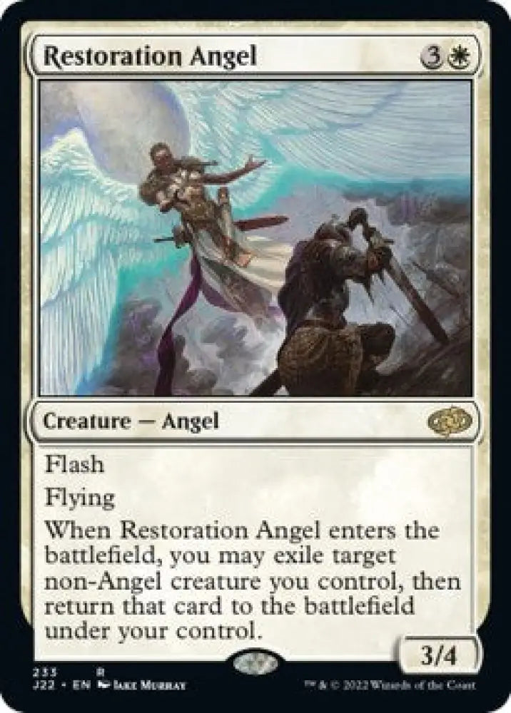Restoration Angel [Jumpstart 2022] - MTG Single