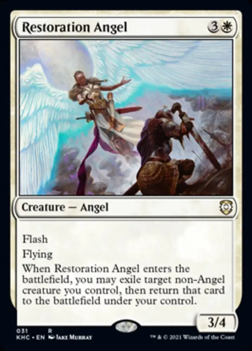Restoration Angel [Kaldheim Commander] - MTG Single