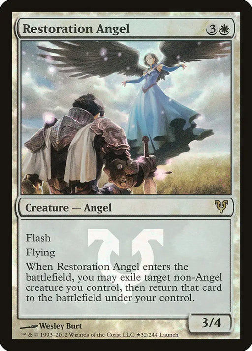 Restoration Angel (Launch) [Avacyn Restored Prerelease Promos] - MTG Single
