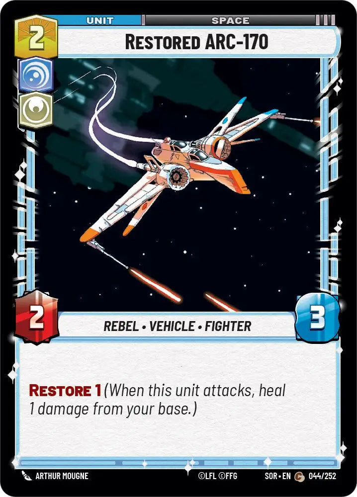 Restored ARC-170 (044/252) [Spark of Rebellion] - Star Wars: Unlimited Single
