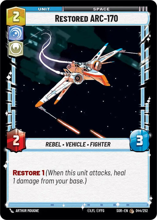 Restored ARC-170 (044/252) [Spark of Rebellion] - Star Wars: Unlimited Single