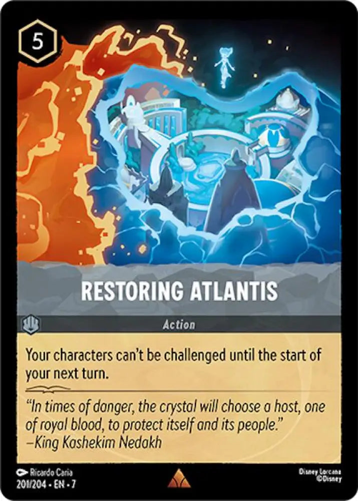 Restoring Atlantis (201/204) [Archazia’s Island] - Lorcana Single