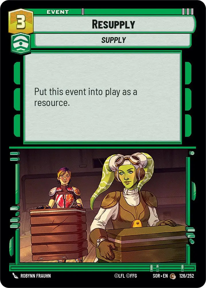 Resupply (126/252) [Spark of Rebellion] - Star Wars: Unlimited Single