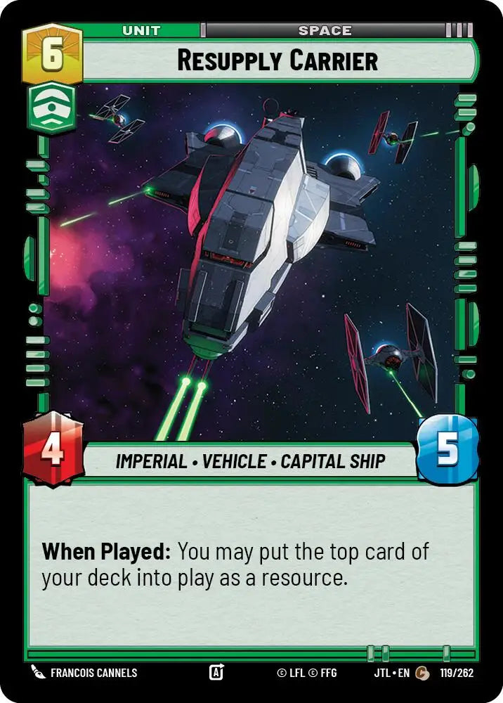 Resupply Carrier (119/257) [Jump to Lightspeed] - Star Wars: Unlimited Single