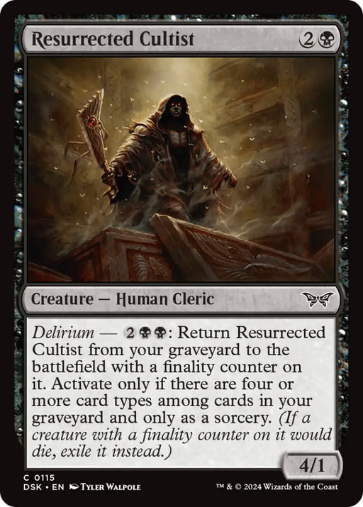 Resurrected Cultist [Duskmourn: House of Horror] - MTG Single