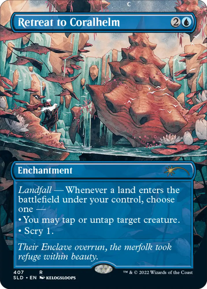 Retreat to Coralhelm (Borderless) [Secret Lair Drop Series] - MTG Single